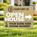 Real Estate - Century 21 - Open House - Arch YardSigns.com
