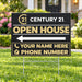 Real Estate - Century 21 - Open House - Lines YardSigns.com