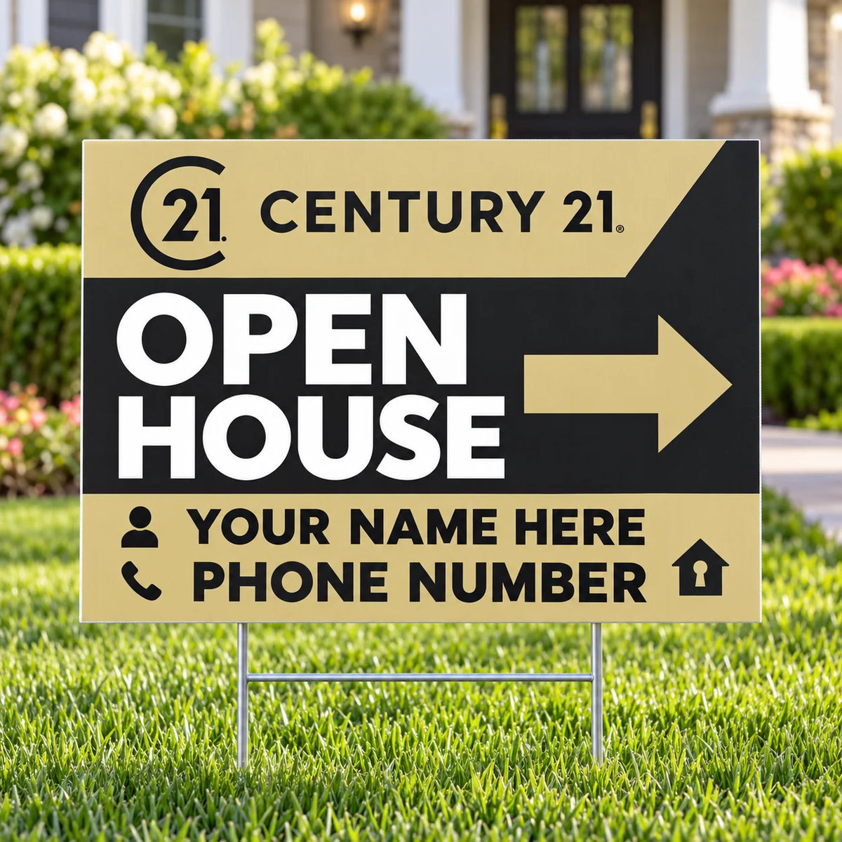 Real Estate - Century 21 - Open House - Geometric YardSigns.com