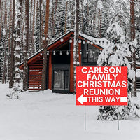 Christmas - Reunion - To the Left YardSigns.com