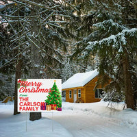 Christmas - Greeting - From Family YardSigns.com