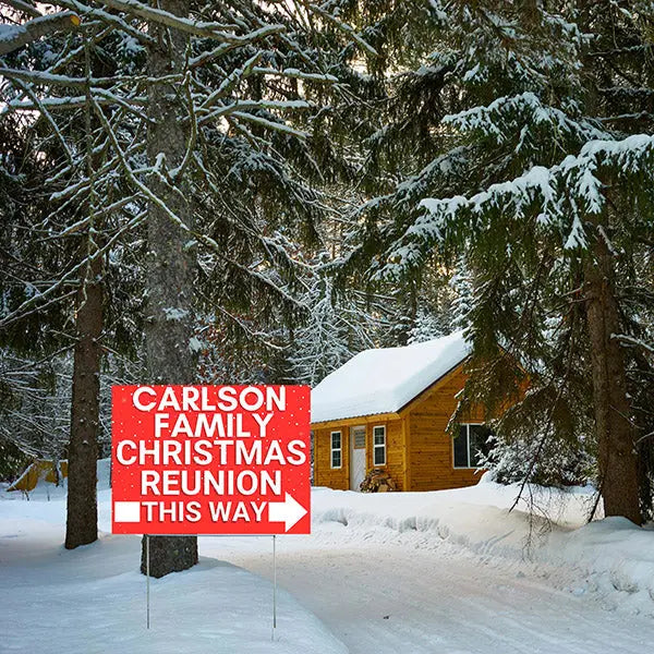 Christmas - Reunion - To the Right YardSigns.com