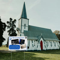Church Signs - Faith Hope Love - In Christ YardSigns.com