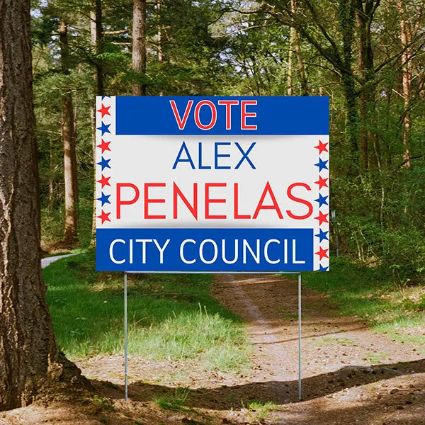 City Council - Stars on the side - YardSigns.com