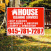 Cleaners/Maids Signs - House Cleaning Services - Deep Cleaning, Vacuuming & Sweeping, Carpet & Upholstery - Plain White Chili Red Design YardSigns.com