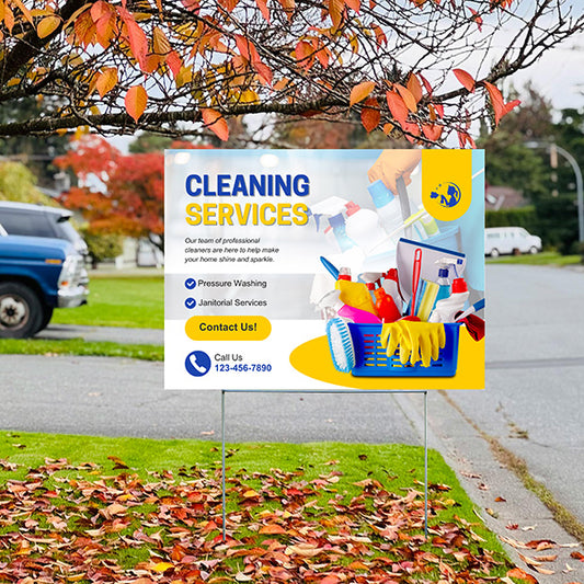 Cleaners/Maids Signs - Home Cleaning Services - YardSigns.com