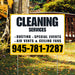 Cleaners/Maids Signs - Cleaning Services - Dusting, Special Events, Air Vents & Ceiling Fans - Plain Mustard Gold White Design