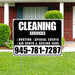 Cleaners/Maids Signs - Cleaning Services - Dusting, Special Events, Air Vents & Ceiling Fans - Plain Black White Design YardSigns.com