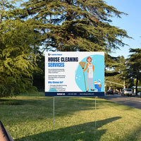 Cleaners/Maids Signs - Affordable Rates for Regular or One-Time Cleanings YardSigns.com