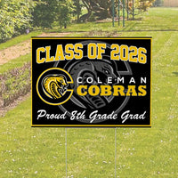 Graduation Signs - Congratulations 8th Grade YardSigns.com