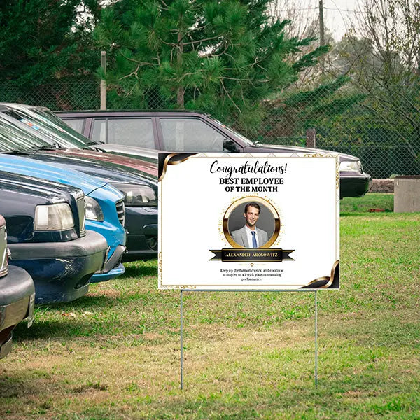 Special Events - Congratulations Sign -Best Employee of the Month YardSigns.com