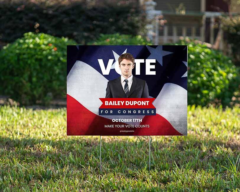 Congress Election Campaign - YardSign - YardSigns.com