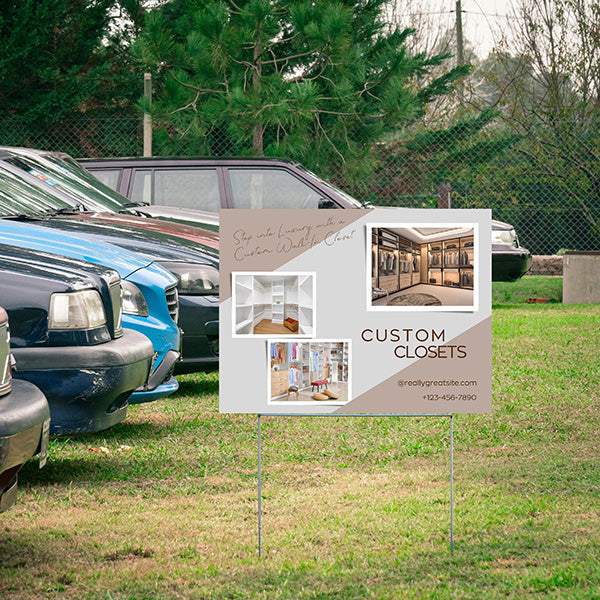 Custom Closets - Walk-In Closets - YardSigns.com