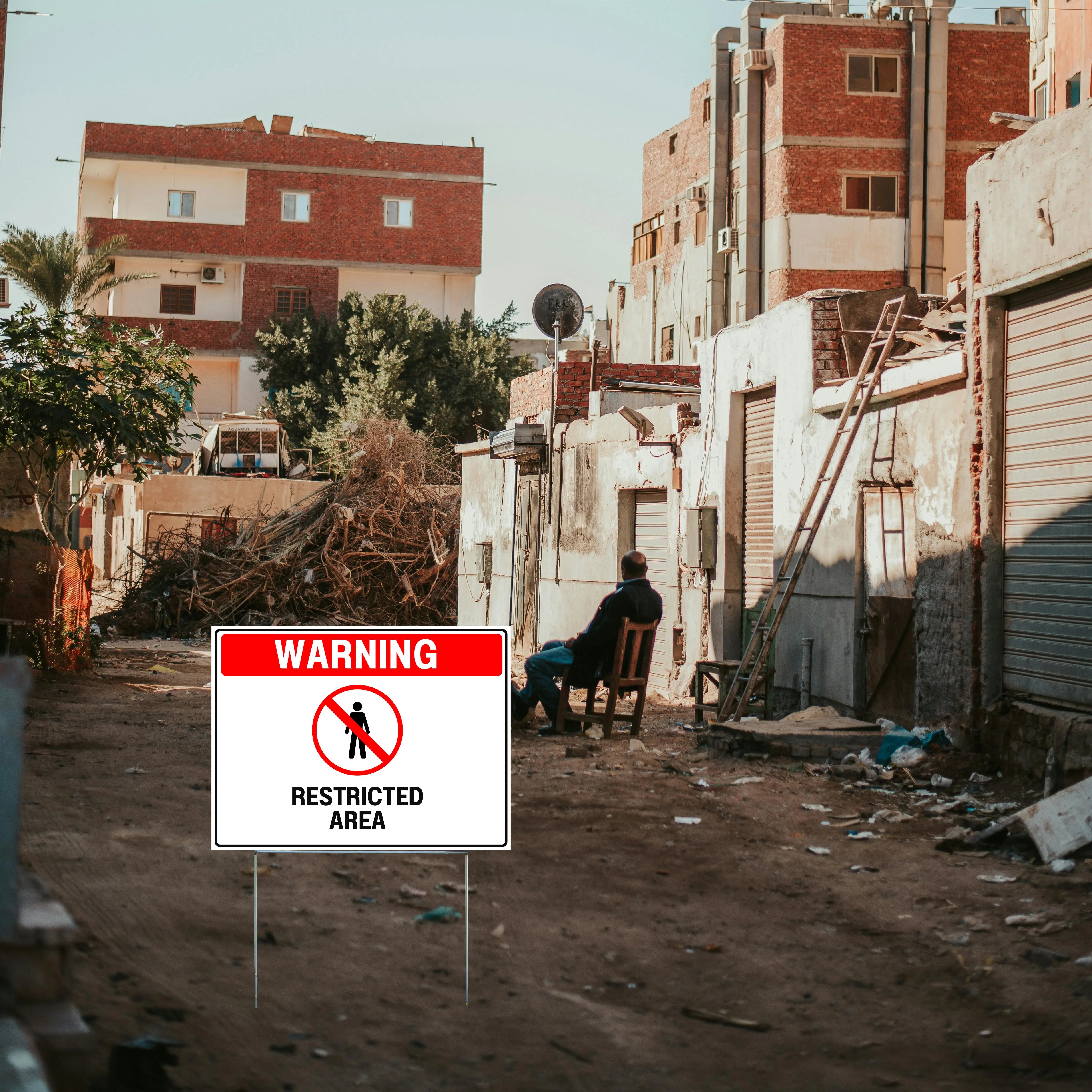 Danger Signs - Restricted Area YardSigns.com