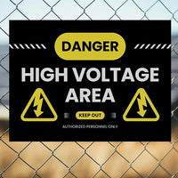 Danger Signs - High Voltage Area YardSigns.com
