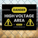 Danger Signs - High Voltage Area YardSigns.com