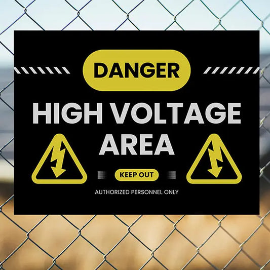 Danger Signs - High Voltage Area YardSigns.com