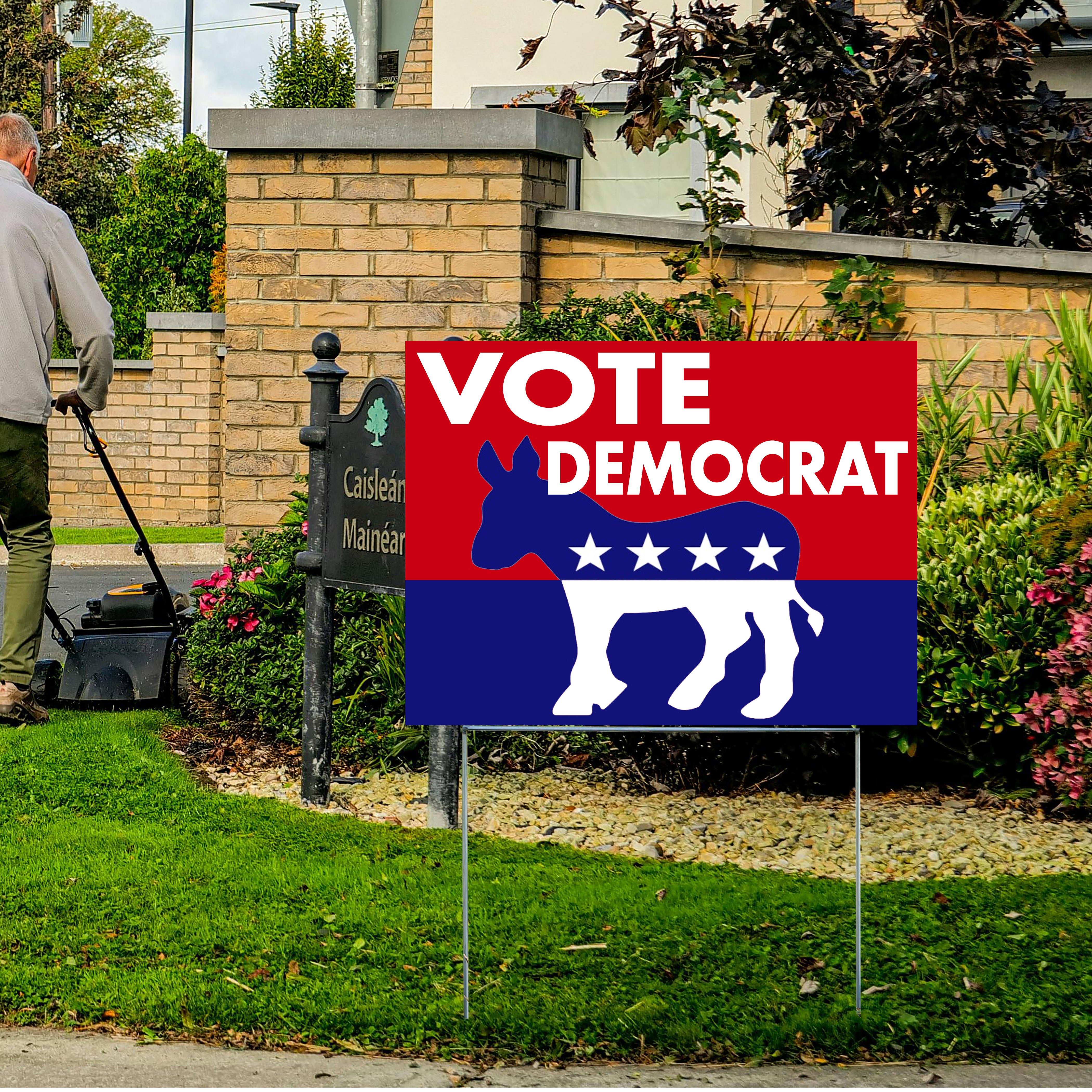 Democrat Signs - Vote Democrat