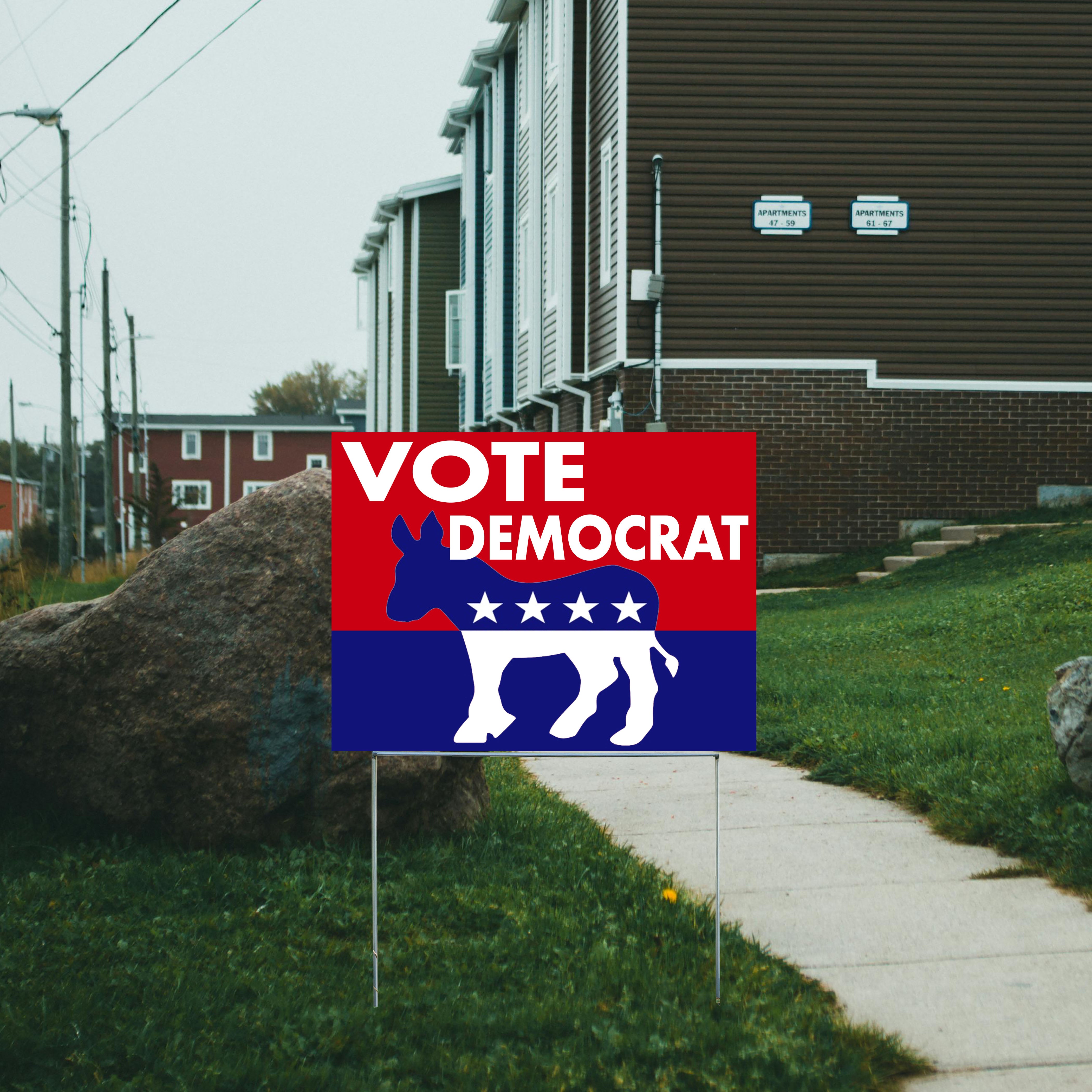 Democrat Signs - Vote Democrat