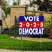 Democrat Signs - Vote Democrat with Stars - YardSigns.com