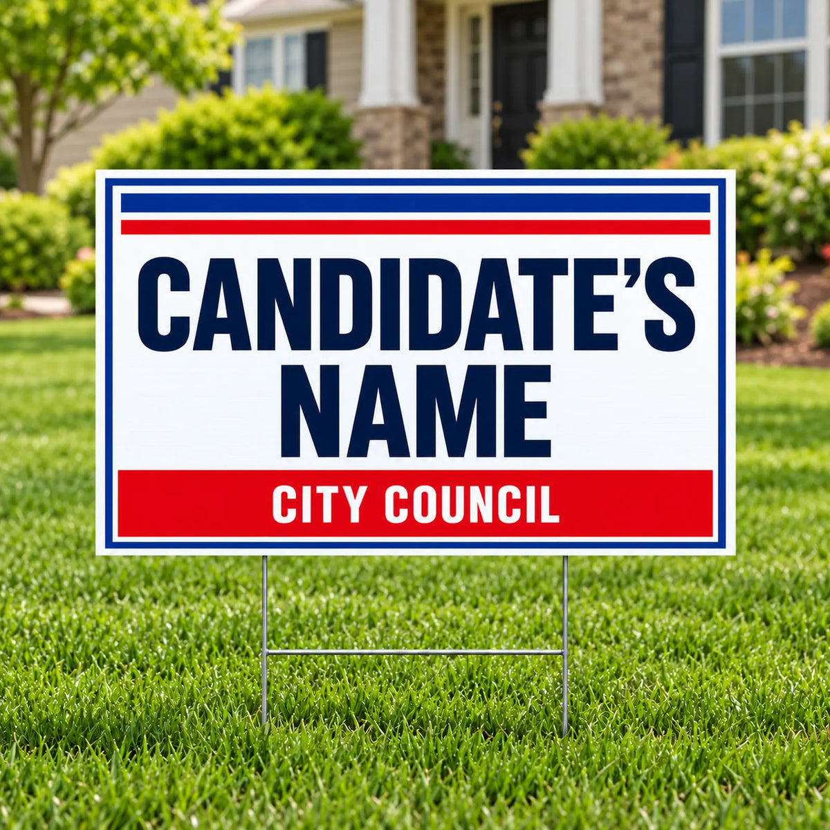 City Council - Double Border Election Campaign - Yard Signs.com YardSigns.com