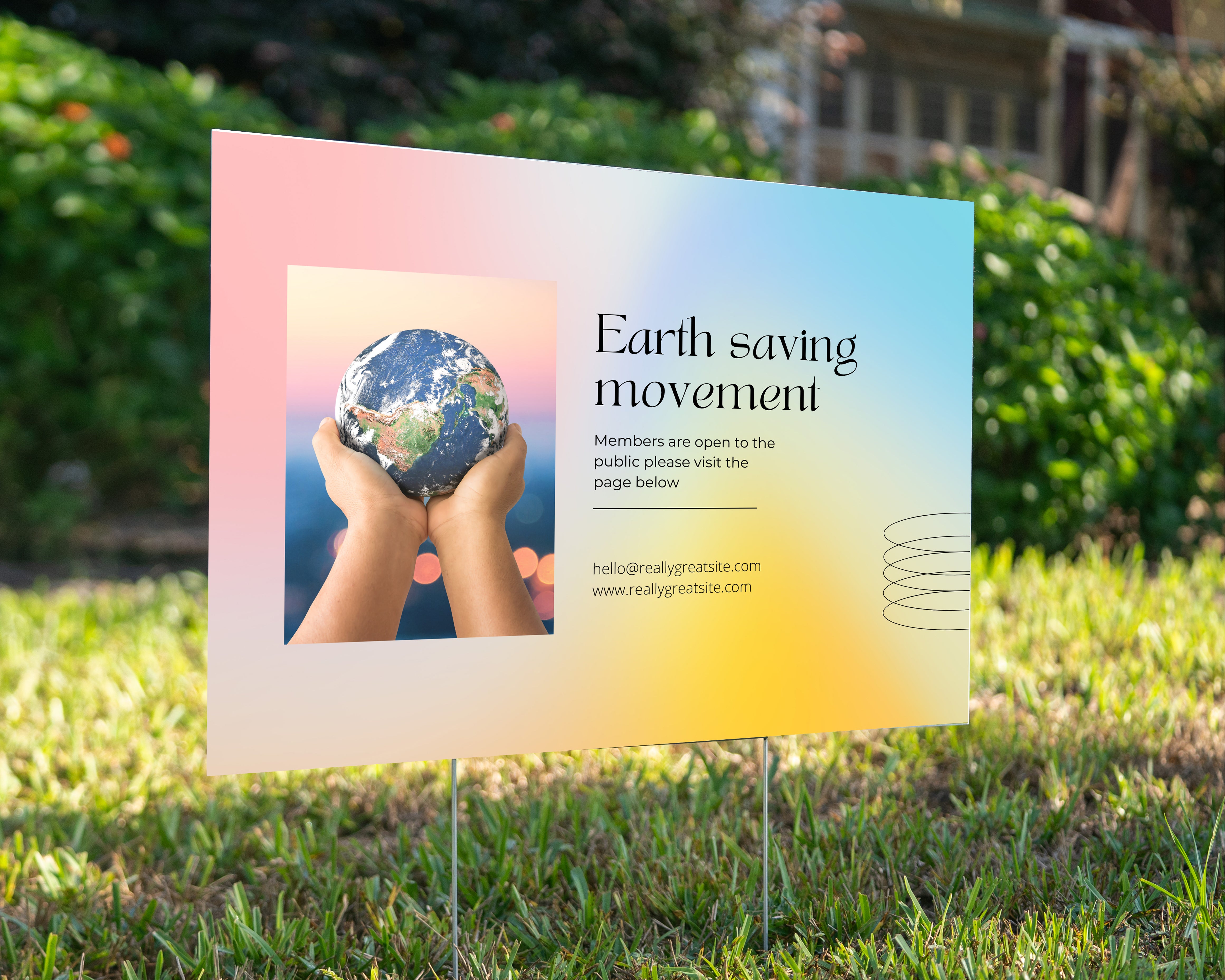 Earth Saving Movement - YardSign