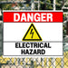 Caution Sign - Danger Electrical Hazard