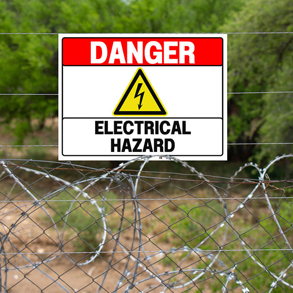 Caution Sign - Danger Electrical Hazard