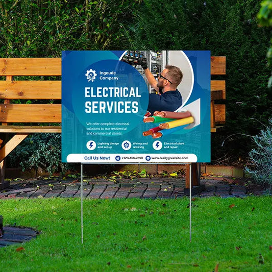 Electricians - Electrical Repair YardSigns.com