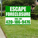 Real Estate - Escape Foreclosure - Plain Green White Design