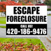 Real Estate - Escape Foreclosure - Plain White Black Design