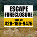Real Estate - Escape Foreclosure - Plain White Mustard Gold Design