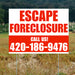 Real Estate - Escape Foreclosure - Plain White Chili Red Design