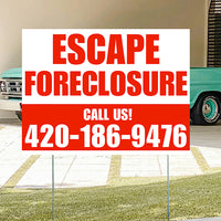 Real Estate - Escape Foreclosure - Plain White Chili Red Design