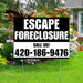 Real Estate - Escape Foreclosure - Plain Black White Design