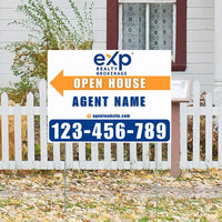 Real Estate - ExP Realty - Open House - Blue YardSigns.com