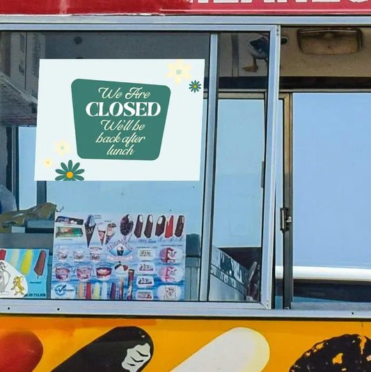 Food Truck - We're Closed YardSigns.com