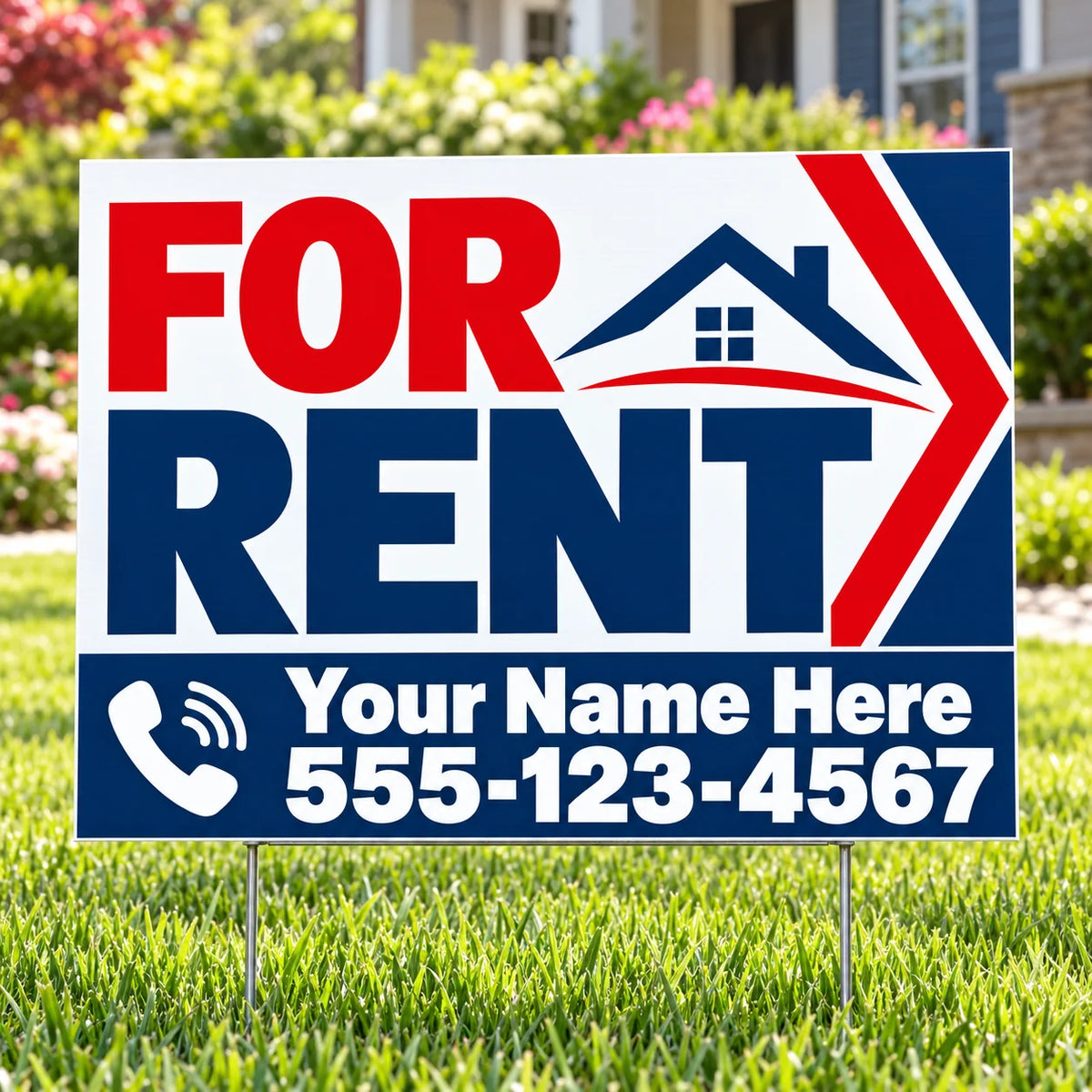 Real Estate - For Rent - Red Navy YardSigns.com