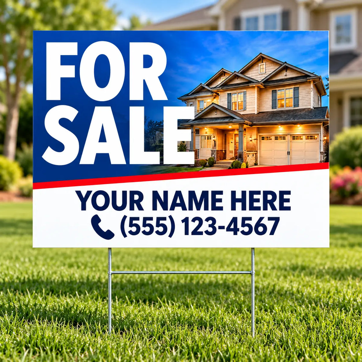 Home For Sale - Photo Home YardSigns.com