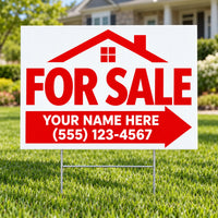 Home For Sale - Red Arrow YardSigns.com