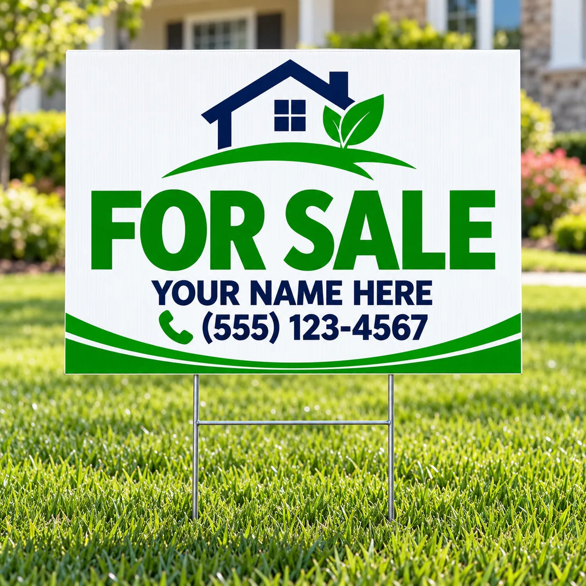 Home For Sale - Green Eco YardSigns.com
