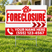 Real Estate - Foreclosure - Red Directional