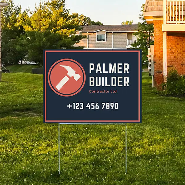 General Contractor Signs - Builder Logo YardSigns.com