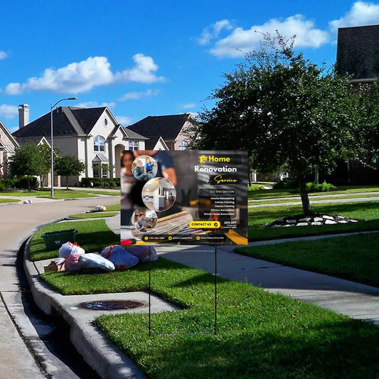 General Contractor Signs - Renovations & Remodeling YardSigns.com