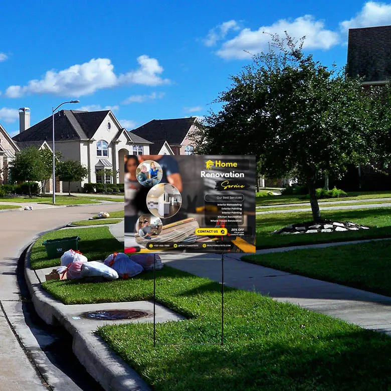 General Contractor Signs - Renovations & Remodeling YardSigns.com
