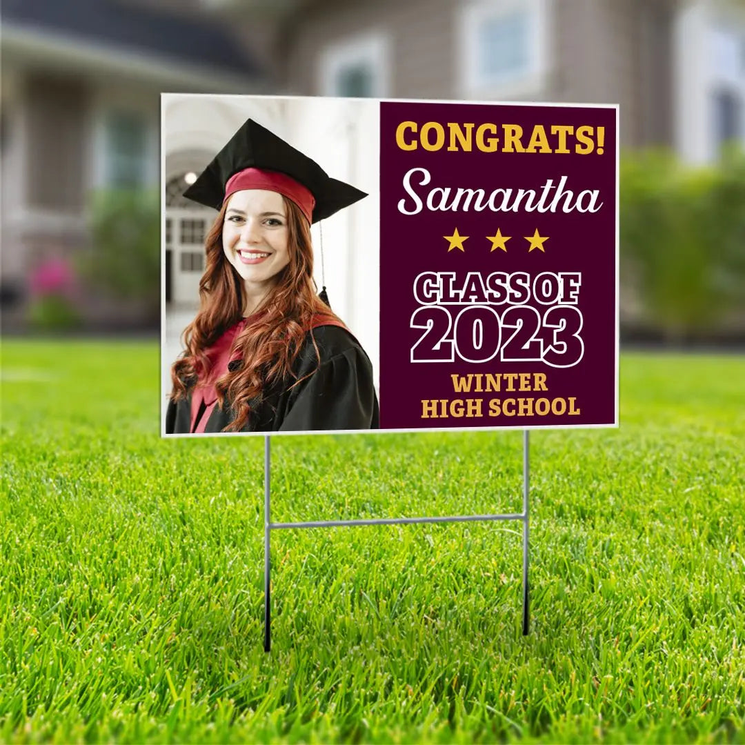 Picket Signs For Graduation Graduation Signs - Congratulations - YardSigns.com