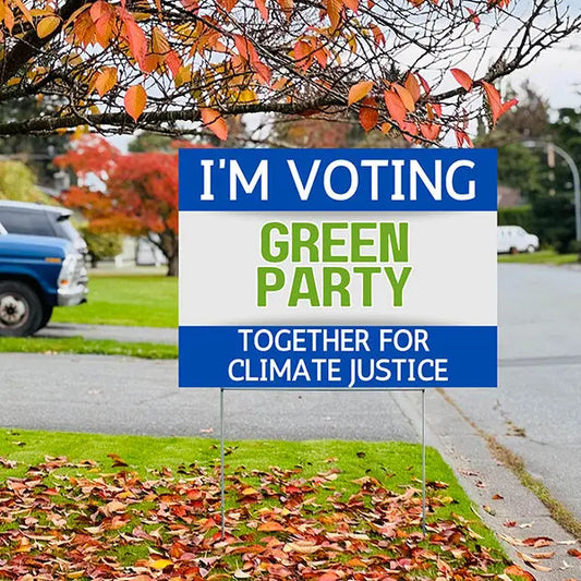 Green Party Signs - Together for Climate Justice YardSigns.com