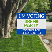 Green Party Signs - Together for Climate Justice