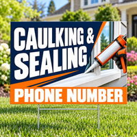 Handyman Services - Caulking and Sealing - Orange YardSigns.com