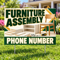 Handyman Services - Furniture Assembly - Green YardSigns.com